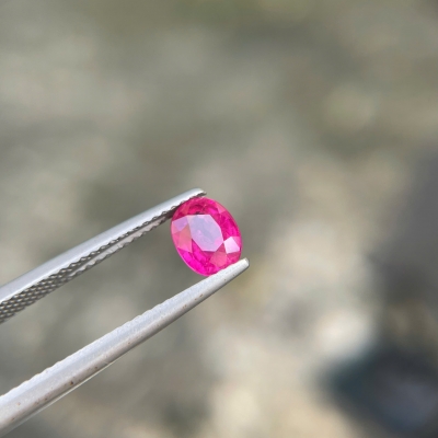 Natural Ruby Oval facet 1.1ct